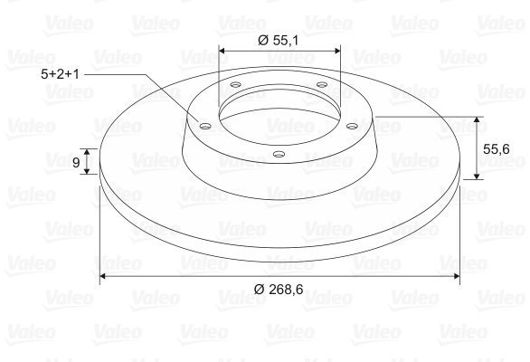 VALEO Brake Disc 197657 - Brake Disc