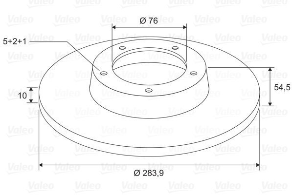 VALEO Brake Disc 197693 - Brake Disc