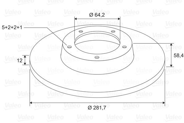 VALEO Brake Disc 197699 - Brake Disc