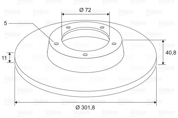VALEO Brake Disc 197704 - Brake Disc