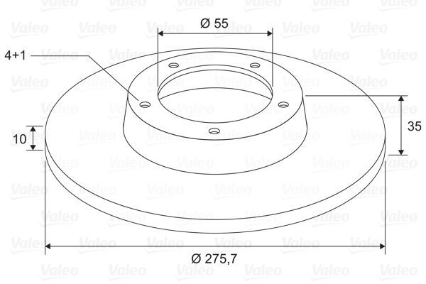 VALEO Brake Disc 197710 - Brake Disc