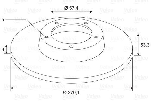 VALEO Brake Disc 197719 - Brake Disc