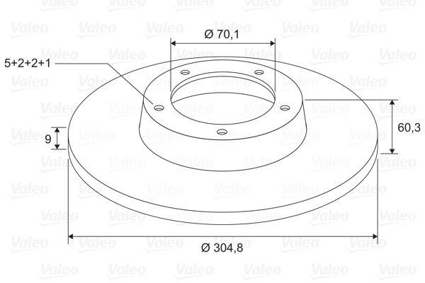 VALEO Brake Disc 197720 - Brake Disc