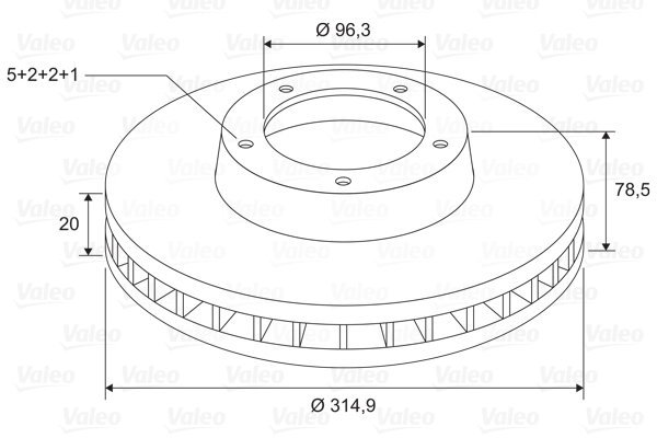 VALEO Brake Disc 197729 - Brake Disc