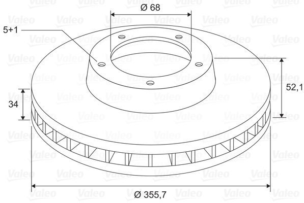 VALEO Brake Disc 197743 - Brake Disc
