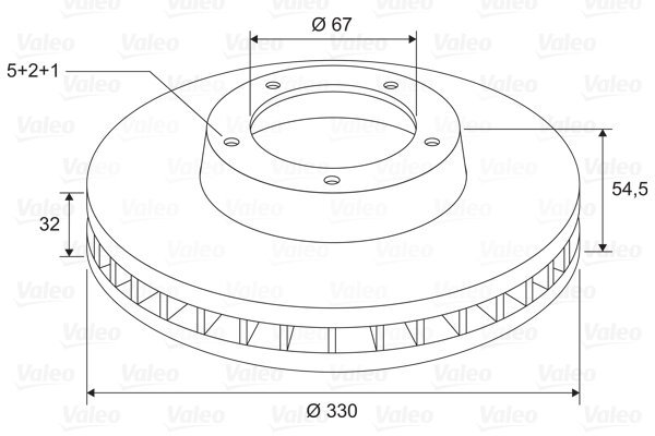 VALEO Brake Disc 197744 - Brake Disc
