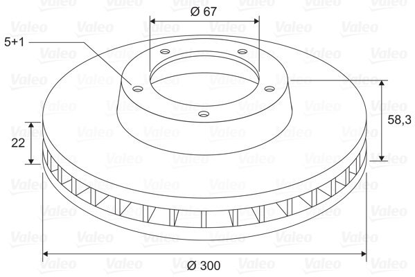 VALEO Brake Disc 197746 - Brake Disc