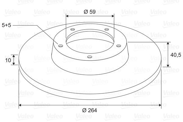 VALEO Brake Disc 197749 - Brake Disc