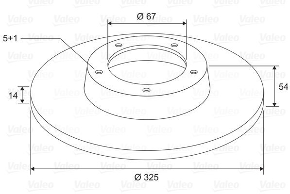 VALEO Brake Disc 197764 - Brake Disc