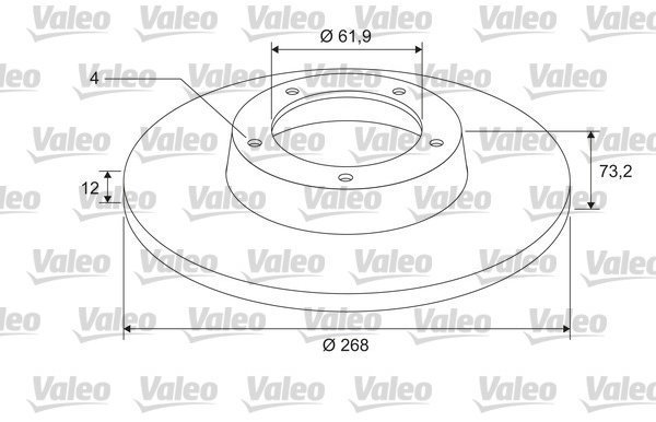 VALEO Brake Disc 675409 - Brake Disc