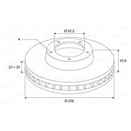 VALEO Brake Disc 197455 - Brake Disc