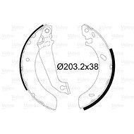 VALEO Brake Shoe Set 562086 - Brake Shoes