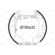 VALEO Brake Shoe Set 554884 - Brake Shoes