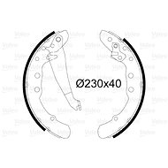 VALEO Brake Shoe Set 562081 - Brake Shoes