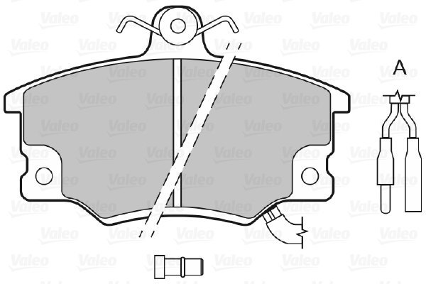 VALEO Brake Pads 598134 - Brake Pads