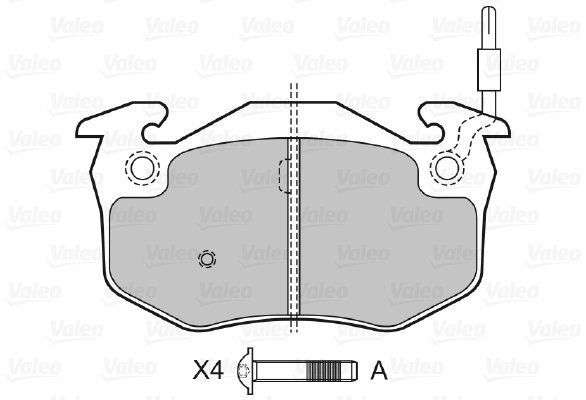 VALEO Brake Pads 598158 - Brake Pads