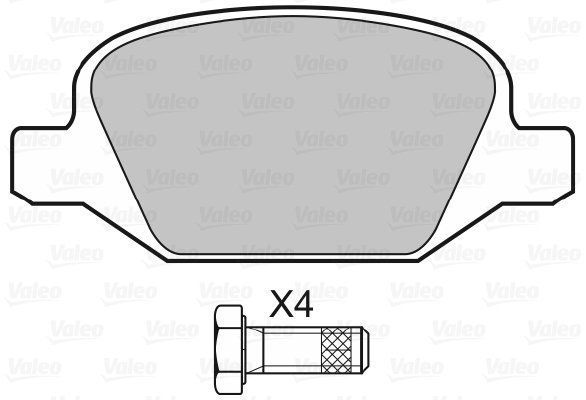 VALEO Brake Pads 598407 - Brake Pads