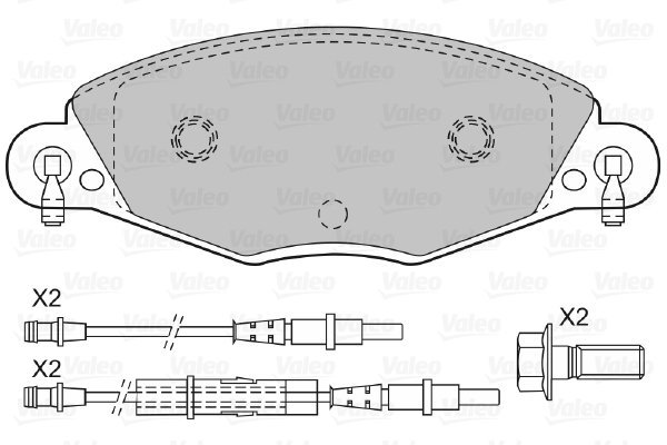 VALEO Brake Pads 598416 - Brake Pads