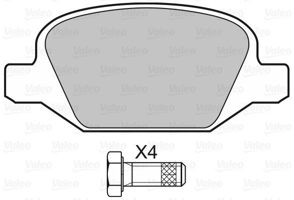 VALEO Brake Pads 598425 - Brake Pads