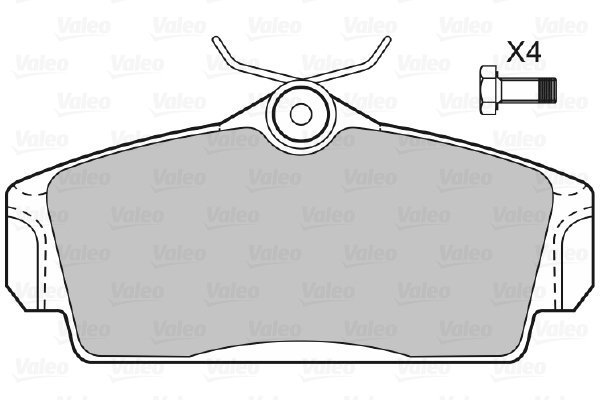 VALEO Brake Pads 598450 - Brake Pads