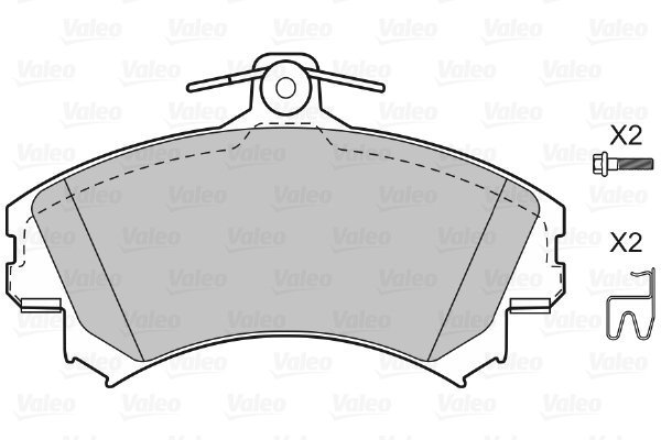 VALEO Brake Pads 598493 - Brake Pads