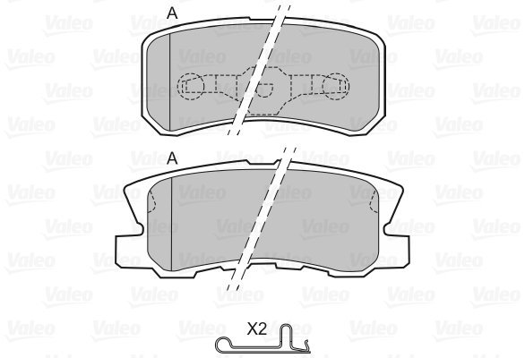 VALEO Brake Pads 598520 - Brake Pads