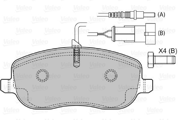 VALEO Brake Pads 598553 - Brake Pads