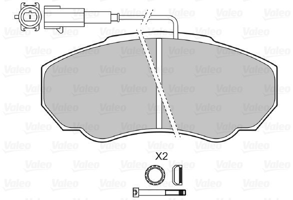 VALEO Brake Pads 598568 - Brake Pads