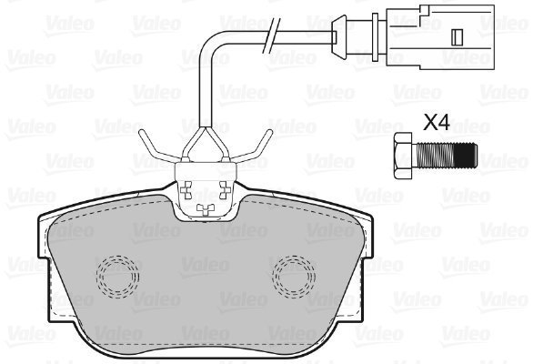 VALEO Brake Pads 598650 - Brake Pads