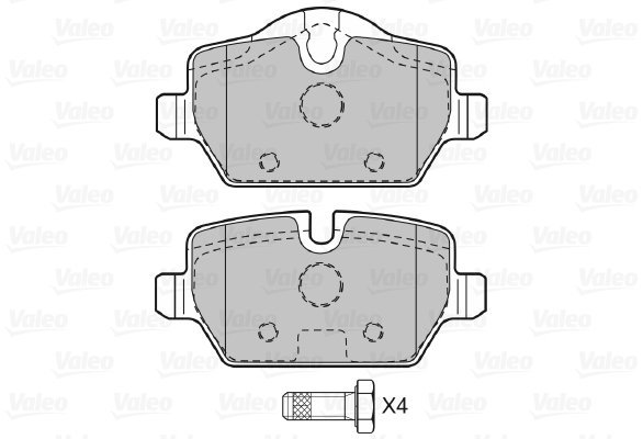 VALEO Brake Pads 598701 - Brake Pads