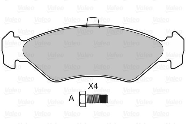 VALEO Brake Pads 598171 - Brake Pads