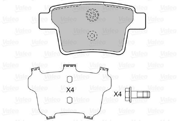VALEO Brake Pads 598740 - Brake Pads