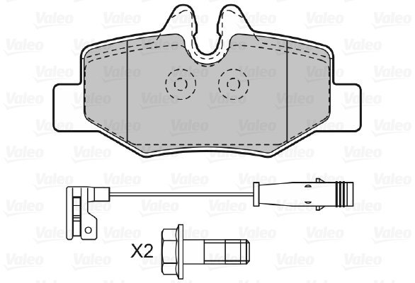 VALEO Brake Pads 598765 - Brake Pads