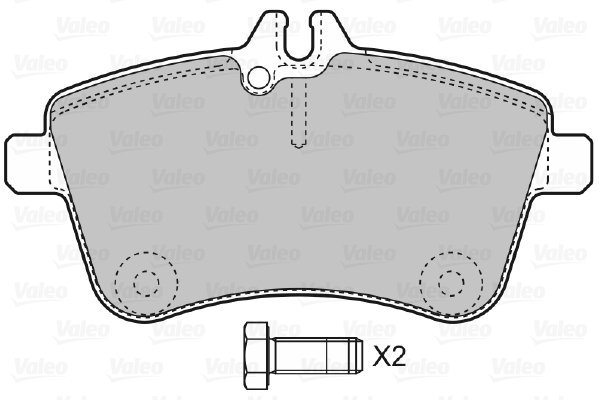 VALEO Brake Pads 598795 - Brake Pads