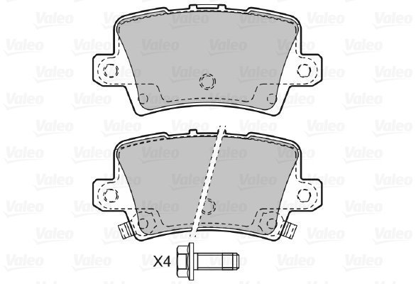VALEO Brake Pads 598849 - Brake Pads