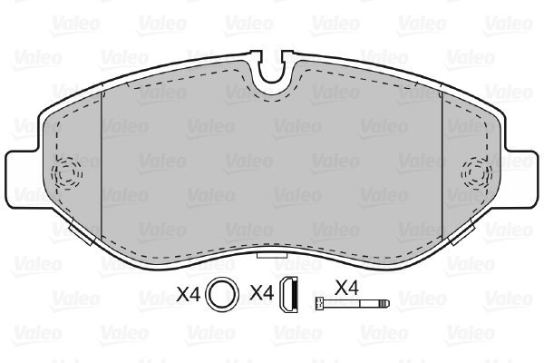 VALEO Brake Pads 598882 - Brake Pads