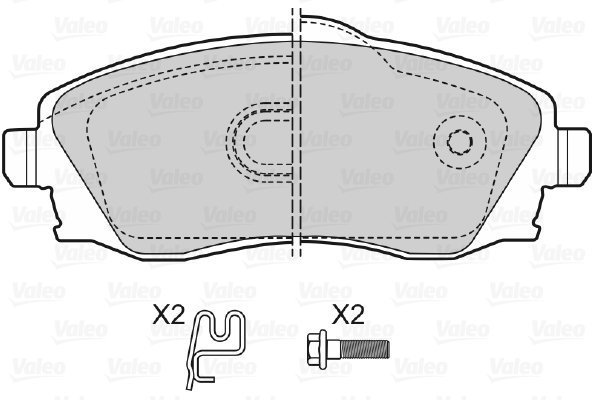 VALEO Brake Pads 598456 - Brake Pads