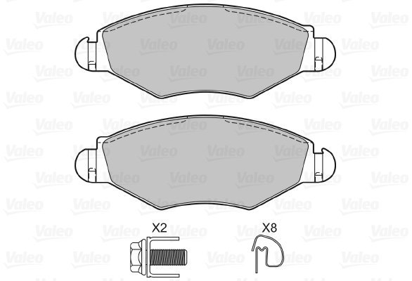 VALEO Brake Pads 598461 - Brake Pads