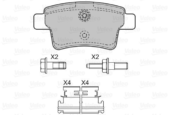 VALEO Brake Pads 598936 - Brake Pads