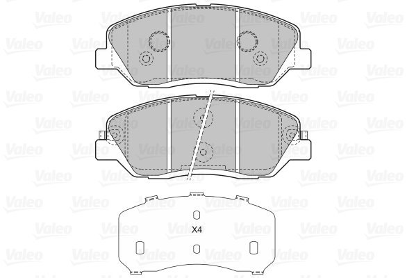 VALEO Brake Pads 598937 - Brake Pads
