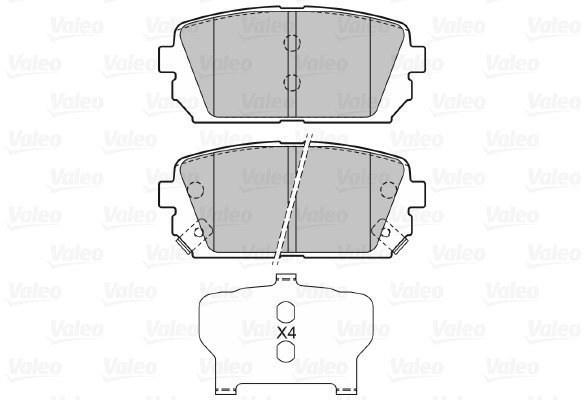 VALEO Brake Pads 598945 - Brake Pads