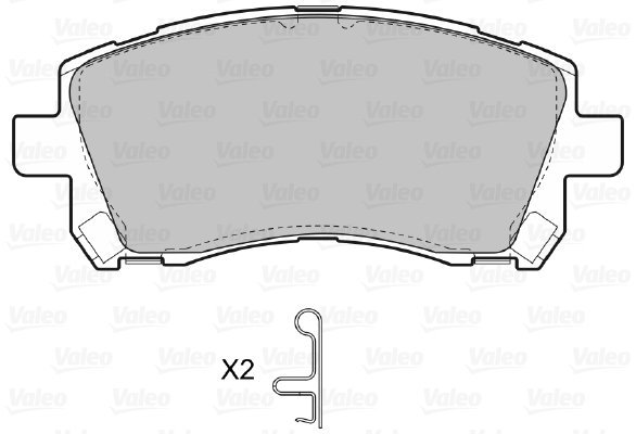 VALEO Brake Pads 598530 - Brake Pads