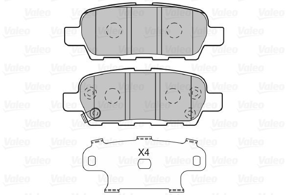 VALEO Brake Pads 601009 - Brake Pads