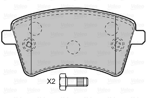 VALEO Brake Pads 601010 - Brake Pads