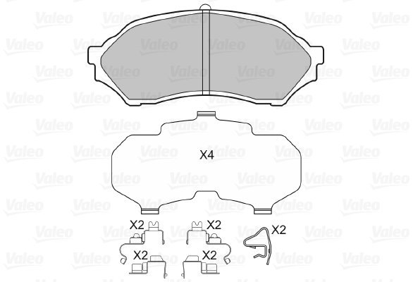 VALEO Brake Pads 598548 - Brake Pads