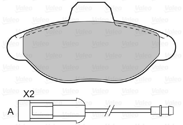 VALEO Brake Pads 601021 - Brake Pads