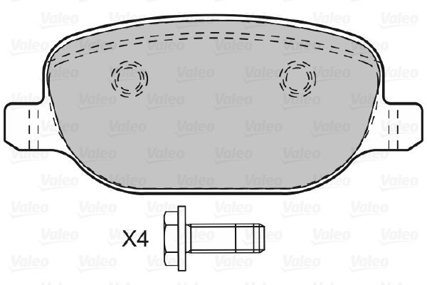 VALEO Brake Pads 601029 - Brake Pads