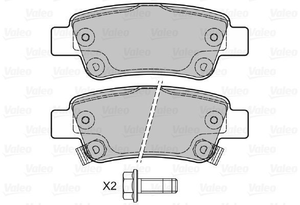 VALEO Brake Pads 601038 - Brake Pads