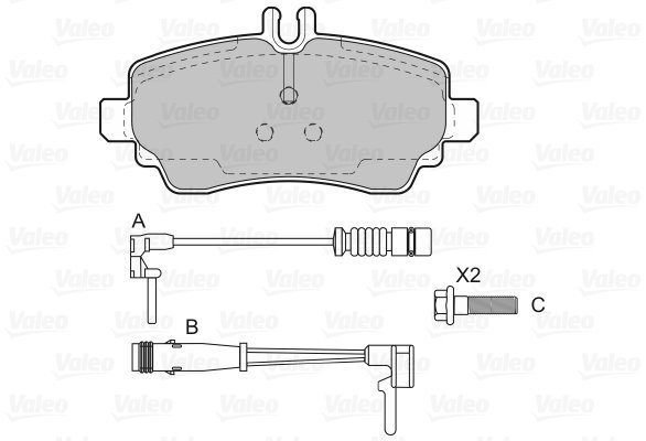 VALEO Brake Pads 598582 - Brake Pads