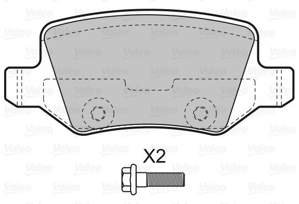 VALEO Brake Pads 598583 - Brake Pads